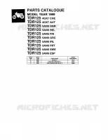CATALOGUE for Yamaha TDR 1999