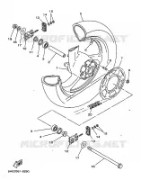 REAR WHEEL for Yamaha TDR 1999