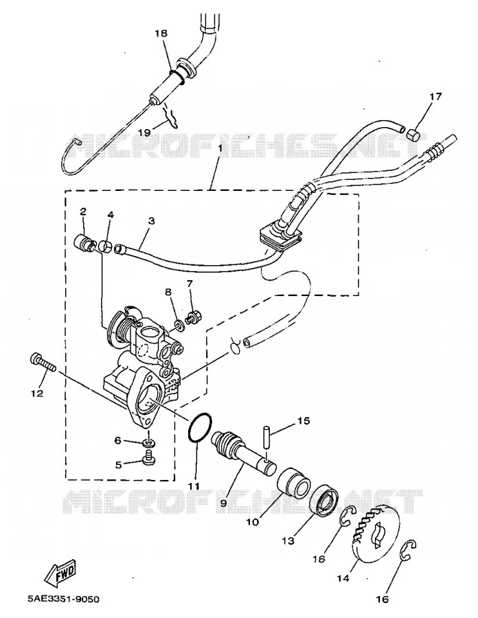 OIL PUMP Yamaha MOTO 125 1999 TDR  TDR125