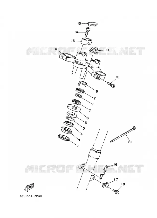STEERING Yamaha MOTO 125 2000 TDR  TDR125