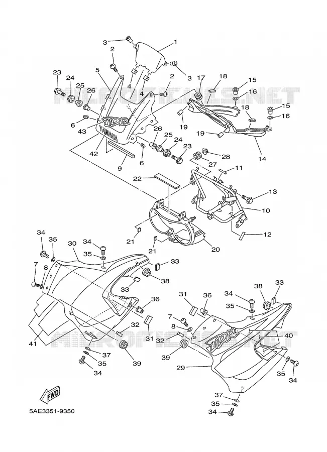 COVER 1 Yamaha MOTO 125 2000 TDR  TDR125