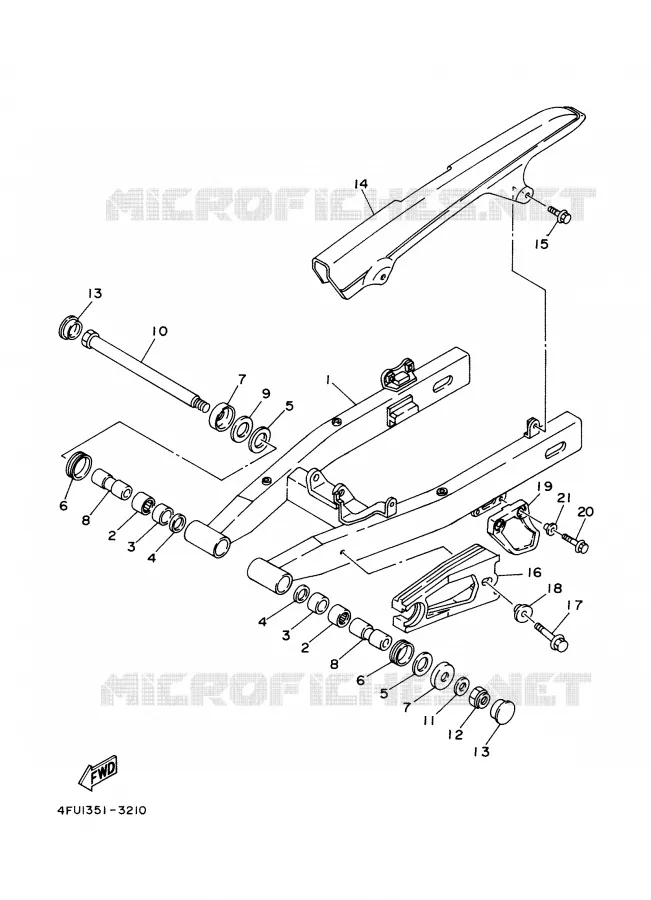 SWINGARM Yamaha MOTO 125 2001 TDR  TDR125