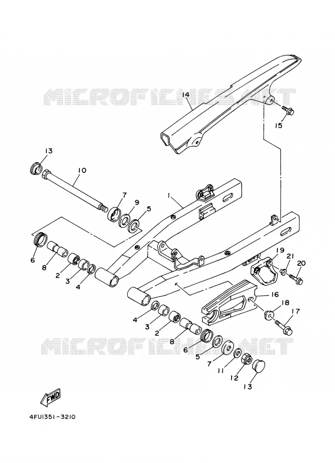 SWINGARM Yamaha MOTO 125 2001 TDR  TDR125