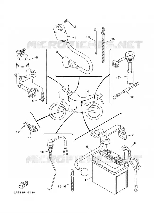 ELECTRICAL 1 Yamaha MOTO 125 2001 TDR  TDR125