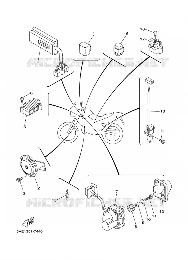 ELECTRICAL 2 Yamaha MOTO 125 2002 TDR  TDR125