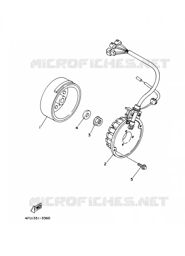 IGNITION Yamaha MOTO 125 2002 TDR  TDR125