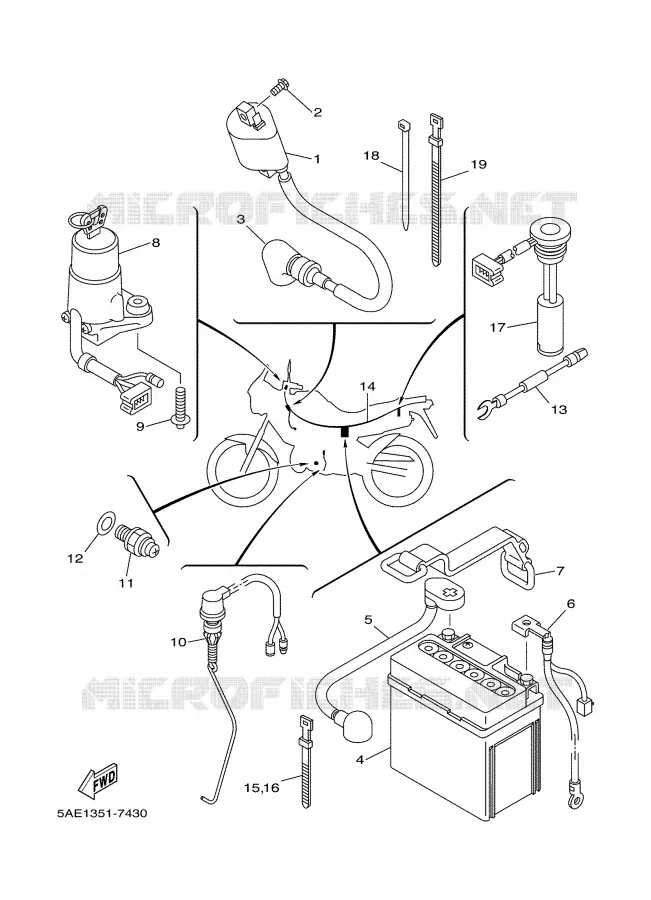 ELECTRICAL 1 Yamaha MOTO 125 2002 TDR  TDR125