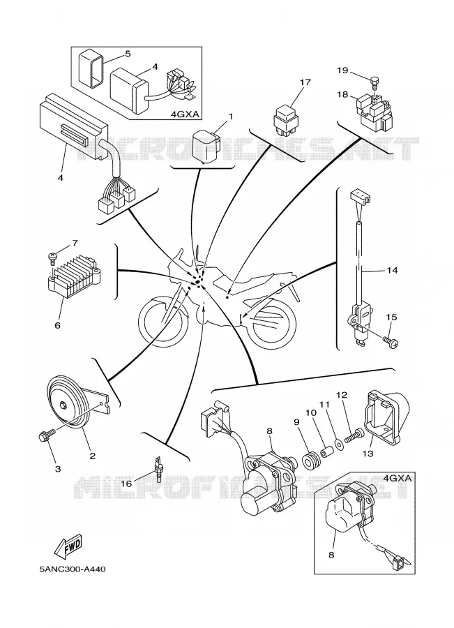 ELECTRICAL 2 Yamaha MOTO 125 2002 TDR  TDR125