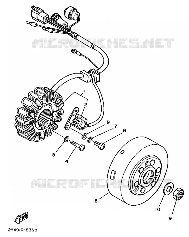 IGNITION Yamaha MOTO 240 1988 TDR  TDR240