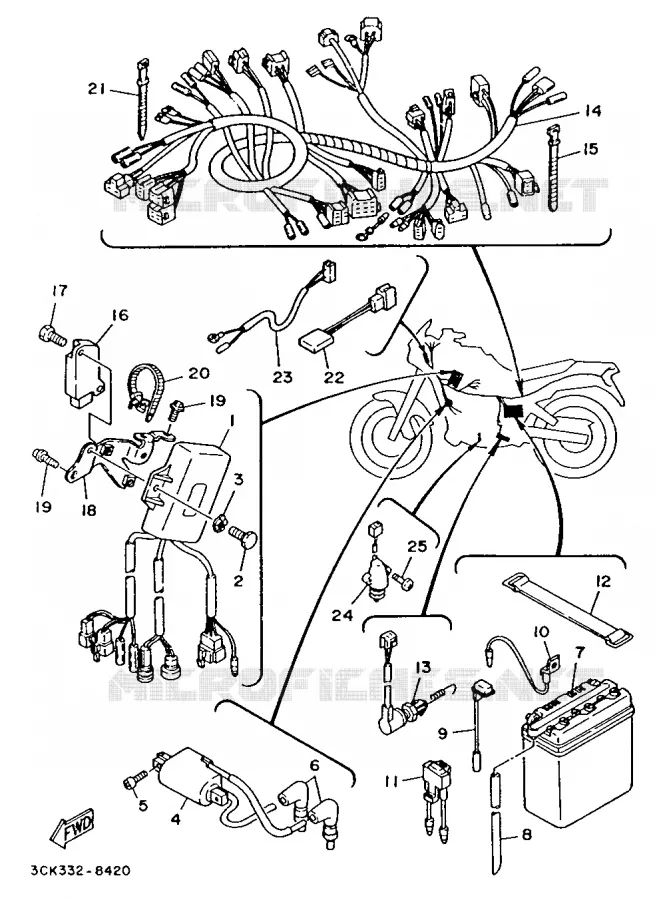 ELECTRICAL 1 Yamaha MOTO 240 1988 TDR  TDR240