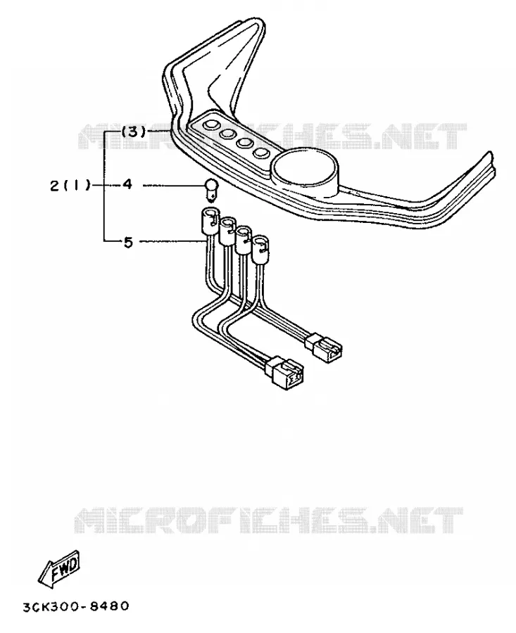 ALTERNATIVE METER - FOR SWEDEN Yamaha MOTO 250 1988 TDR  TDR250