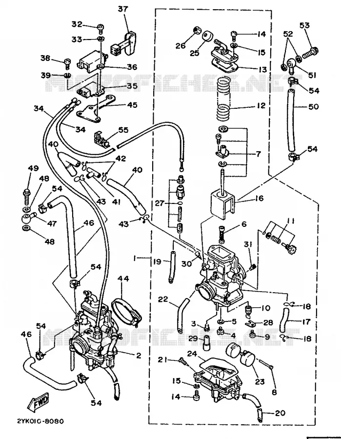 CARBURETOR Yamaha MOTO 250 1988 TDR  TDR250