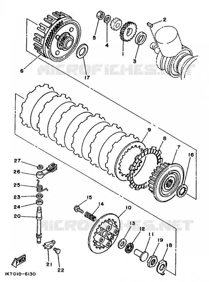 STARTER CLUTCH Yamaha MOTO 250 1990 TDR  TDR250