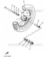 FRONT WHEEL for Yamaha TRX 1997