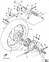 REAR WHEEL for Yamaha TRX 1997