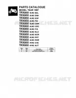 CATALOGUE for Yamaha TRX 1997