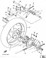 REAR WHEEL for Yamaha TRX 1997
