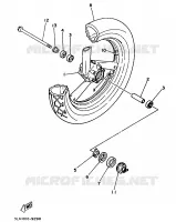 FRONT WHEEL for Yamaha TRX 1997