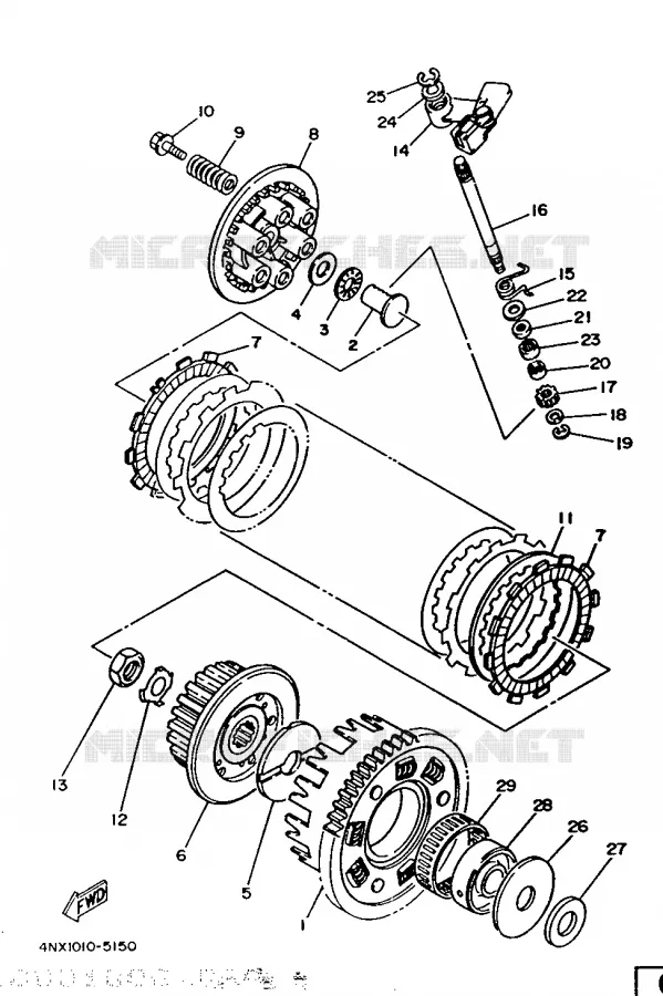 STARTER CLUTCH Yamaha MOTO 850 1998 TRX  TRX850