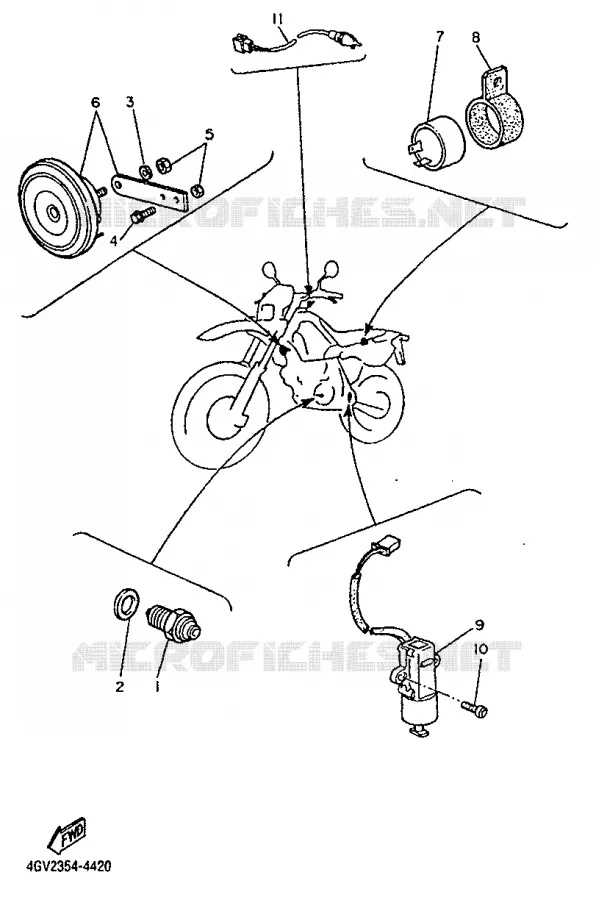 ELECTRICAL 2 Yamaha MOTO 600 1996 TTE  TT600E