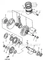 CRANKSHAFT / PISTON for Yamaha TTE 1997