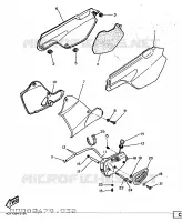 SIDE COVER   OIL TANK for Yamaha TTE 1997