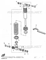 REAR SHOCK ABSORBER for Yamaha TTE 1997
