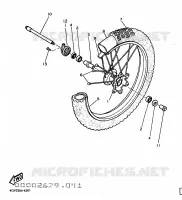FRONT WHEEL for Yamaha TTE 1997