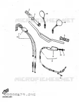 HANDLEBAR & CABLES for Yamaha TTE 1997