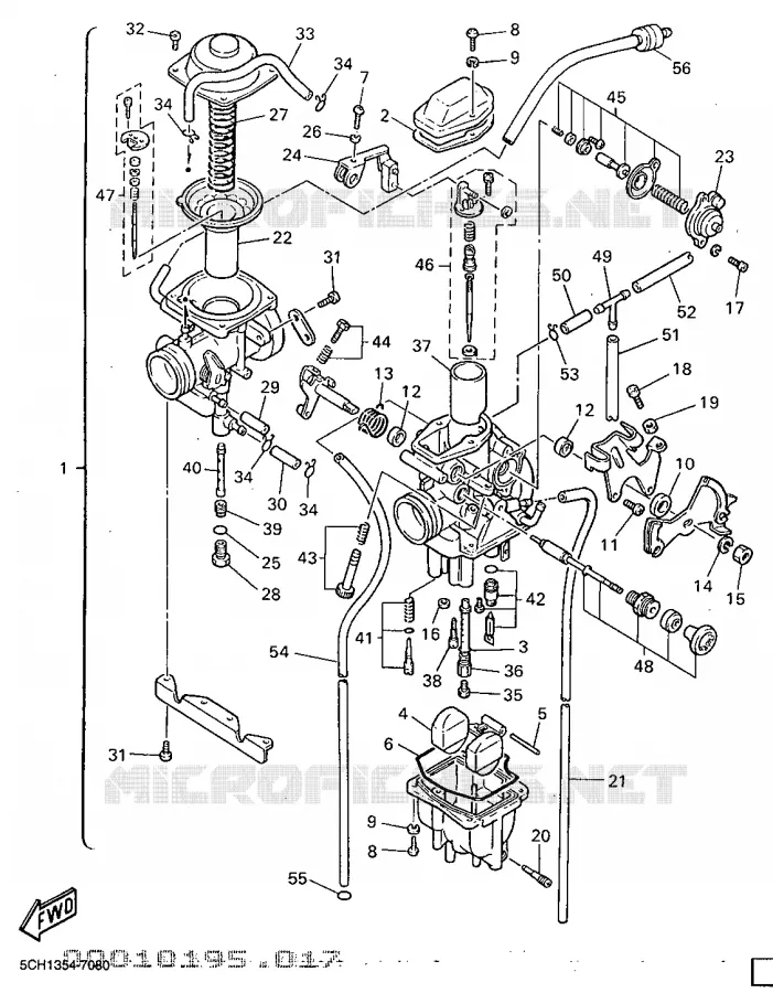 CARBURETOR Yamaha MOTO 600 1997 TTR  TT600R