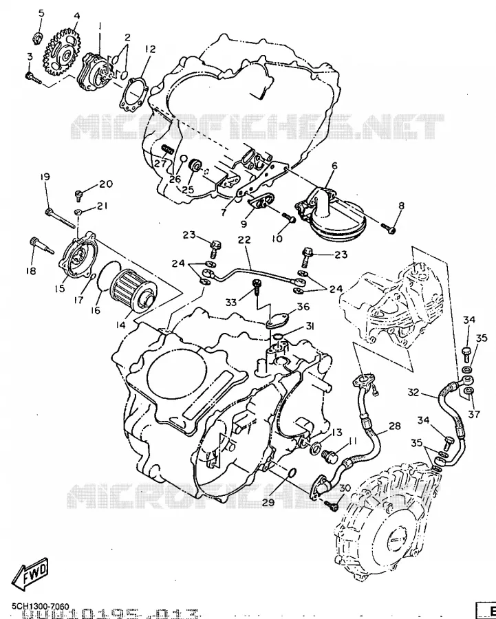 OIL PUMP Yamaha MOTO 600 1997 TTR  TT600R