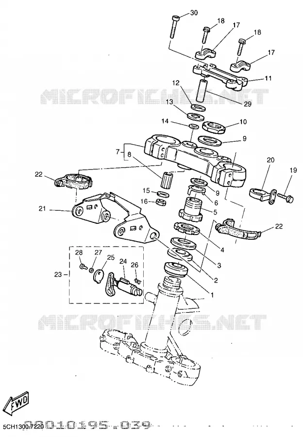 STEERING Yamaha MOTO 600 1999 TTR  TT600R