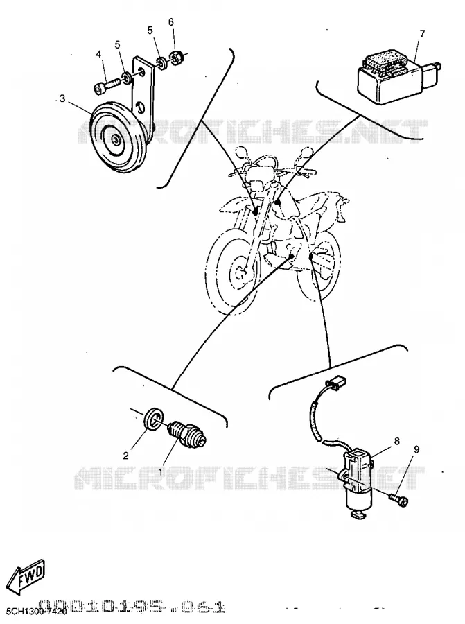 ELECTRICAL 2 Yamaha MOTO 600 1999 TTR  TT600R