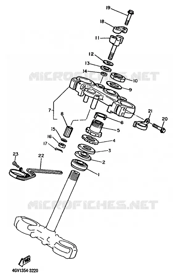 STEERING Yamaha MOTO 600 1993 TT  TT600S
