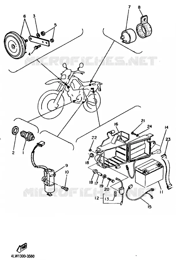 ELECTRICAL 2 Yamaha MOTO 600 1995 TT  TT600S