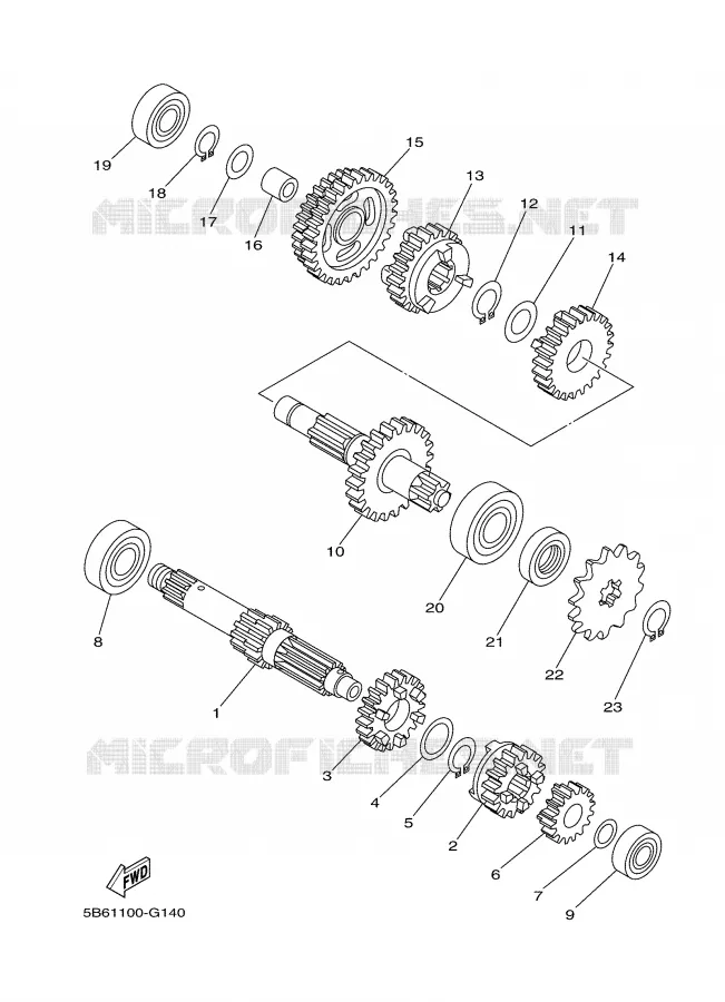TRANSMISSION Yamaha MOTO 110 2009 TTRE  TT-R110E