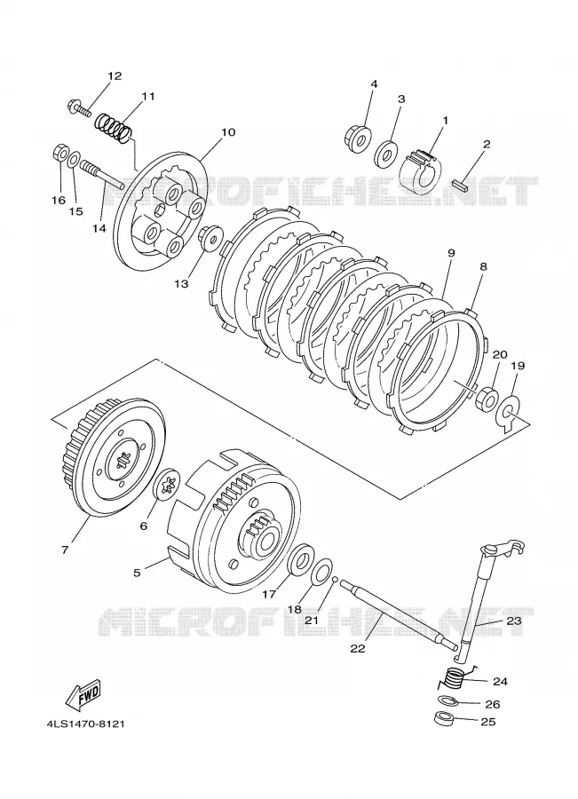 STARTER CLUTCH Yamaha MOTO 125 2005 TTR  TT-R125