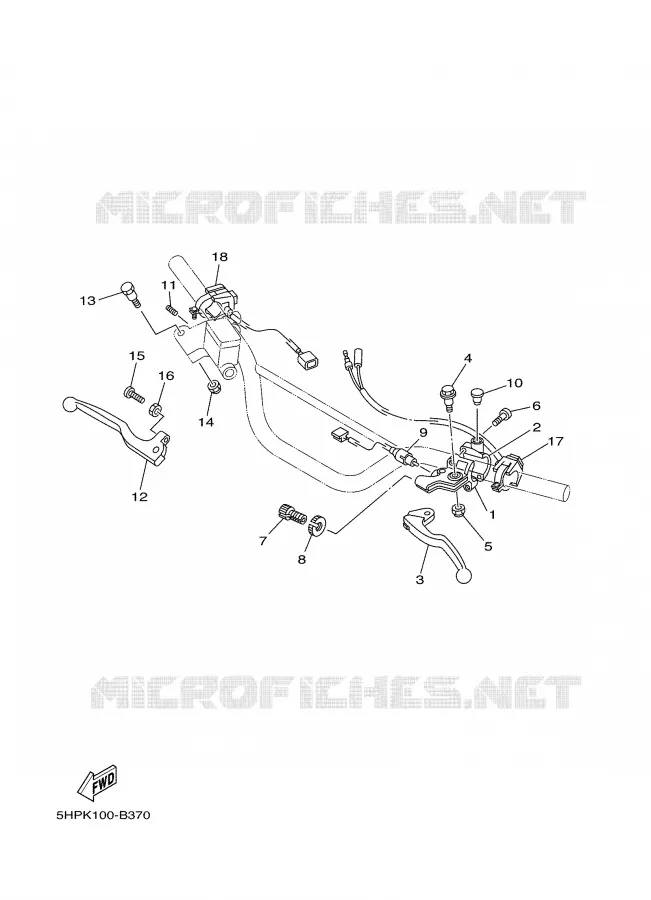 SWITCH / LEVER 2 Yamaha MOTO 125 2003 TTRE  TTR125ER