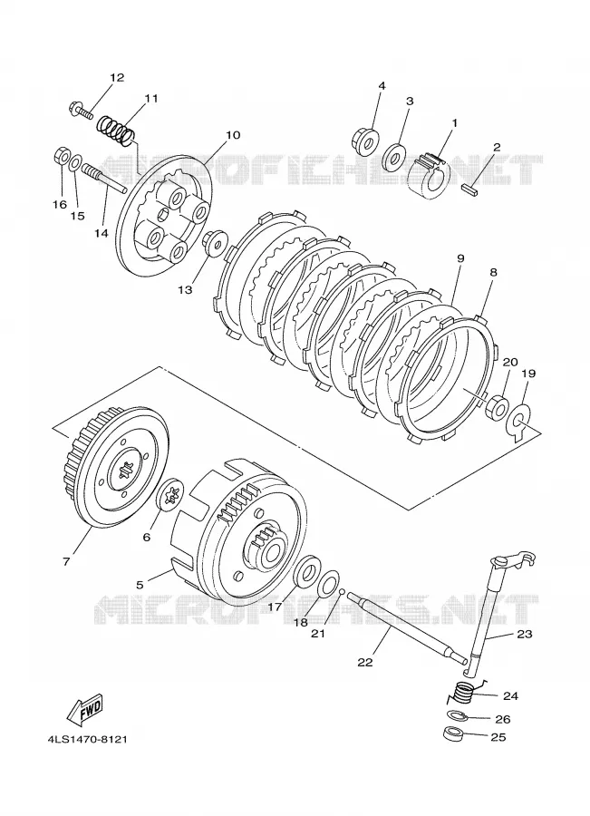 STARTER CLUTCH Yamaha MOTO 125 2004 TTRE  TTR125ES