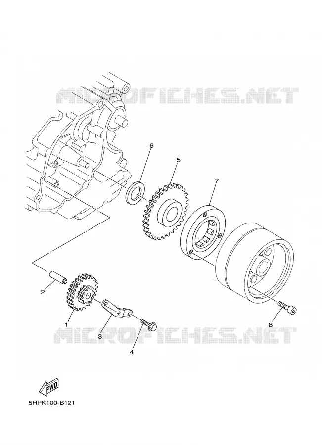 STARTER CLUTCH Yamaha MOTO 125 2005 TTRE  TTR125ET
