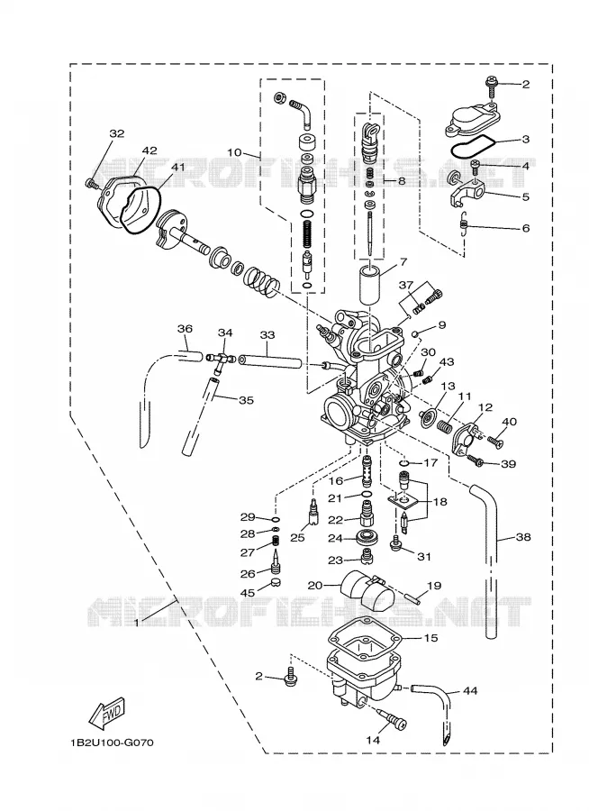 CARBURETOR Yamaha MOTO 125 2008 TTR  TTR125LE