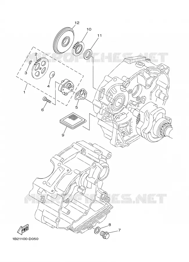 OIL PUMP Yamaha MOTO 125 2005 TTR  TTR125LET