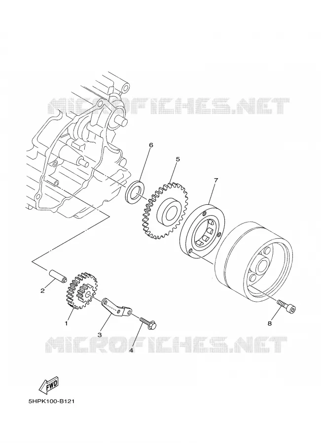 STARTER CLUTCH Yamaha MOTO 125 2005 TTR  TTR125LET
