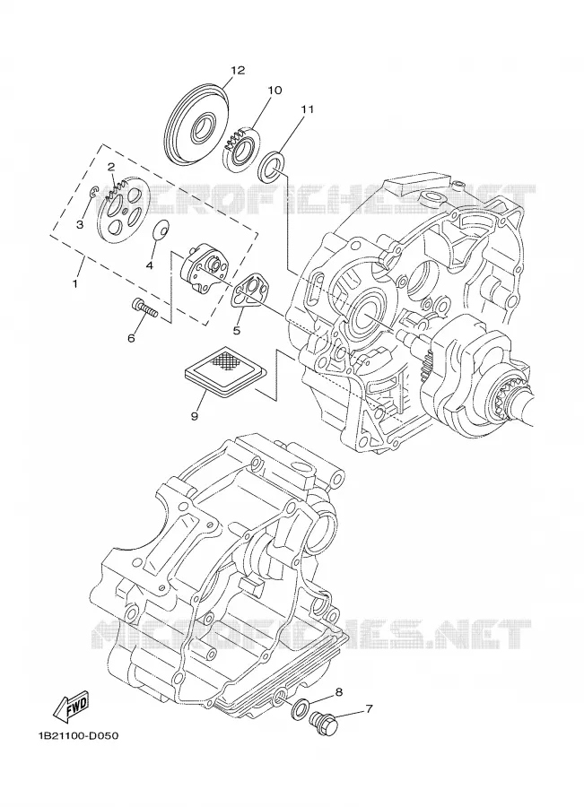 OIL PUMP Yamaha MOTO 125 2006 TTR  TTR125LEV