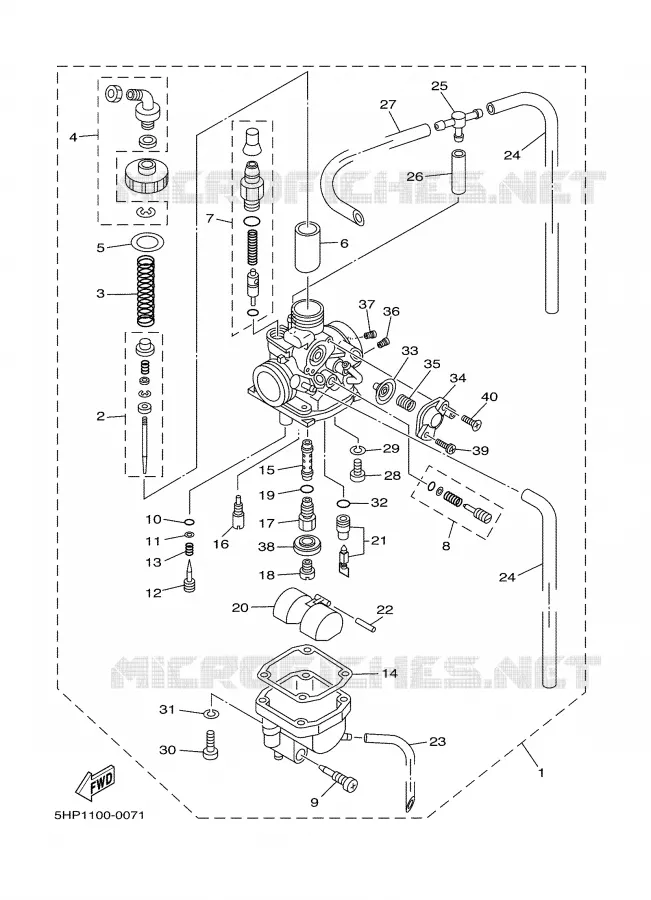 CARBURETOR Yamaha MOTO 125 2006 TTR  TTR125LEV