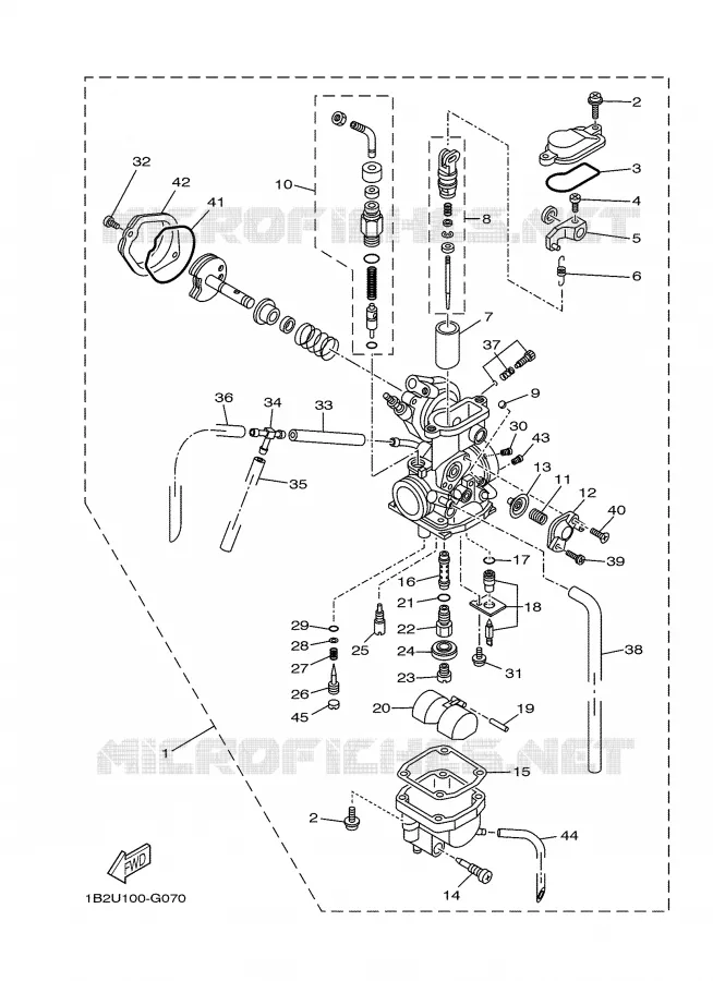 CARBURETOR Yamaha MOTO 125 2008 TTR  TTR125LEX