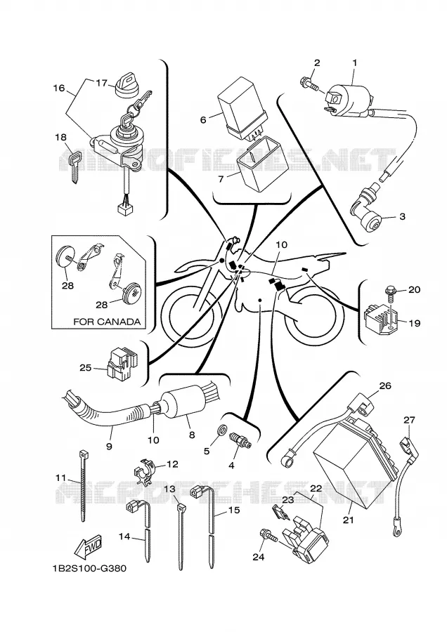 ELECTRICAL 1 Yamaha MOTO 125 2009 TTR  TT-R125LEY