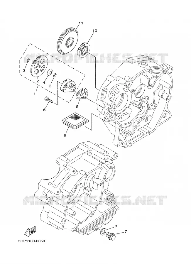 OIL PUMP Yamaha MOTO 125 2001 TTR  TTR125LN
