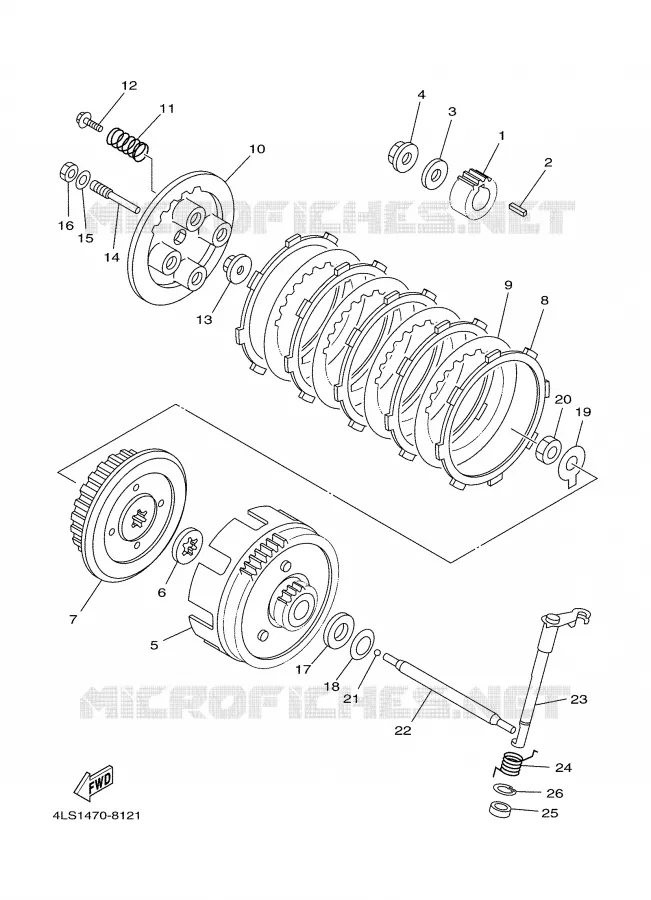 STARTER CLUTCH Yamaha MOTO 125 2001 TTR  TTR125LN