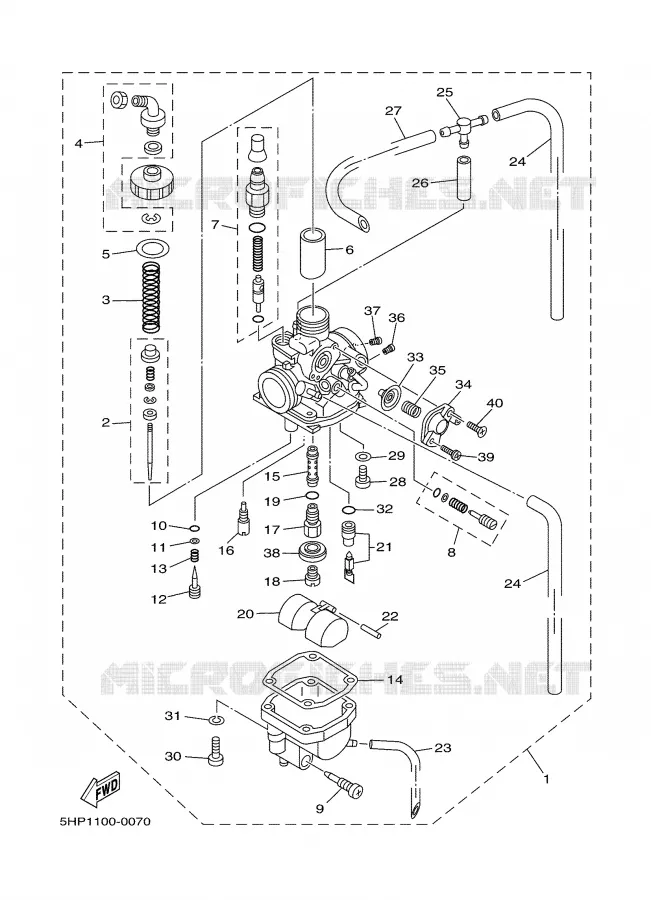 CARBURETOR Yamaha MOTO 125 2003 TTR  TTR125LR